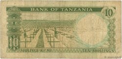 10 Shillings TANZANIE  1966 P.02b B+
