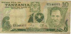 10 Shilingi TANZANIE  1978 P.06b B