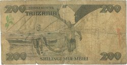 200 Shilingi TANZANIE  1986 P.18a B