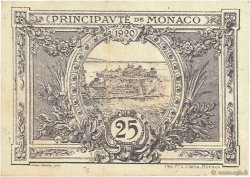 25 Centimes MONACO  1921 P.02b TTB