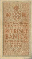 50 Banica CROATIE  1942 P.06 TTB