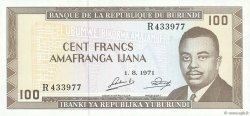 100 Francs BURUNDI  1971 P.23b NEUF