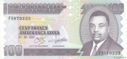 100 Francs BURUNDI  2001 P.37c FDC