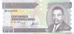 100 Francs BURUNDI  2004 P.37d NEUF