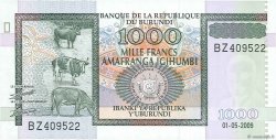 1000 Francs BURUNDI  2009 P.46