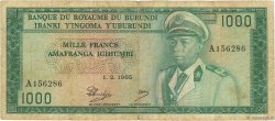 1000 Francs BURUNDI  1965 P.14 B+