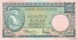 100 Rupiah INDONÉSIE  1957 P.051 SPL