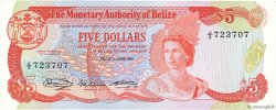 5 Dollars BELIZE  1980 P.39a TTB+