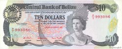 10 Dollars BELIZE  1987 P.48a VF
