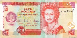 5 Dollars BELIZE  2009 P.67d UNC-