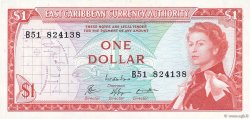 1 Dollar CARAÏBES  1965 P.13e SUP