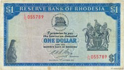 1 Dollar RHODÉSIE  1974 P.30k