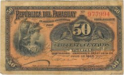 50 Centavos PARAGUAY  1903 P.105a