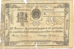 2 Reales PARAGUAY  1865 P.019 TB