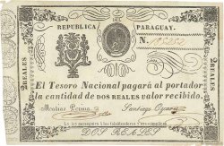 2 Reales PARAGUAY  1865 P.019 TTB
