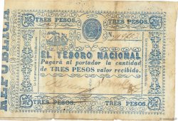 3 Pesos PARAGUAY  1865 P.023 F