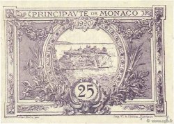 25 Centimes MONACO  1920 P.02c SUP+