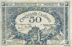 50 Centimes MONACO  1920 P.03a TB+
