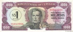 1 Nuevo Pesos sur 1000 Pesos URUGUAY  1975 P.055 UNC