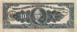 10 Colones SALVADOR  1959 P.099 TB