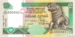 10 Rupees SRI LANKA  2001 P.115a NEUF