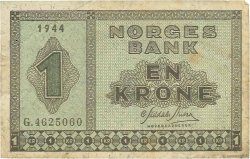 1 Krone NORVÈGE  1944 P.15a F