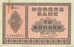 2 Kroner NORVÈGE  1944 P.16a1 SS