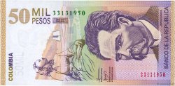 50000 Pesos COLOMBIA  2009 P.455n UNC