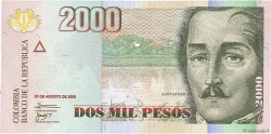 2000 Pesos COLOMBIA  2009 P.457l