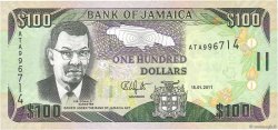 100 Dollars JAMAICA  2011 P.84f