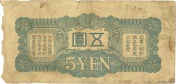 5 Yen CHINA  1940 P.M17a G