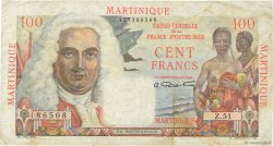 100 Francs La Bourdonnais MARTINIQUE  1946 P.31a TB+