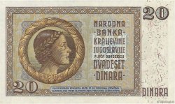 20 Dinara YOUGOSLAVIE  1936 P.030 NEUF