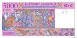 5000 Francs - 1000 Ariary MADAGASCAR  1995 P.078a NEUF
