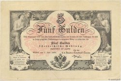 5 Gulden AUTRICHE  1866 P.A151a pr.SUP