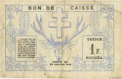 1 Franc NOUVELLE CALÉDONIE  1943 P.55b TB