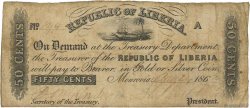 50 Cents LIBERIA  1863 P.06c pr.TB