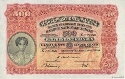500 Francs SUISSE  1946 P.36e SUP+ à SPL