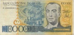 100000 Cruzeiros BRÉSIL  1985 P.205a TB