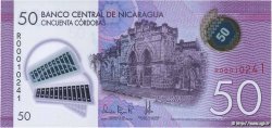 50 Cordobas NICARAGUA  2014 P.211a FDC