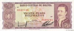20 Pesos Bolivianos BOLIVIE  1962 P.161a NEUF