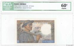 10 Francs MINEUR FRANCE  1945 F.08.14 SPL