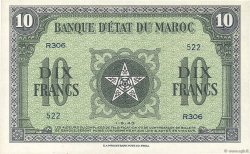 10 Francs MAROC  1943 P.25a NEUF