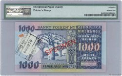 1000 Francs - 200 Ariary Spécimen MADAGASCAR  1974 P.065s SPL