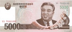 5000 Won NORDKOREA  2008 P.66 ST