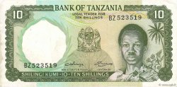 10 Shillings TANZANIE  1966 P.02b TTB