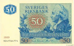 50 Kronor SUÈDE  1989 P.53d pr.NEUF