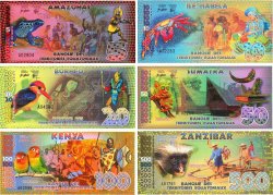 Lot de 6 billets Equatorial Francs LOTS  2014 P.- NEUF