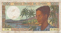 1000 Francs COMORES  1994 P.11b1 TB