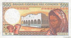 500 Francs COMORES  1994 P.10b1 TTB